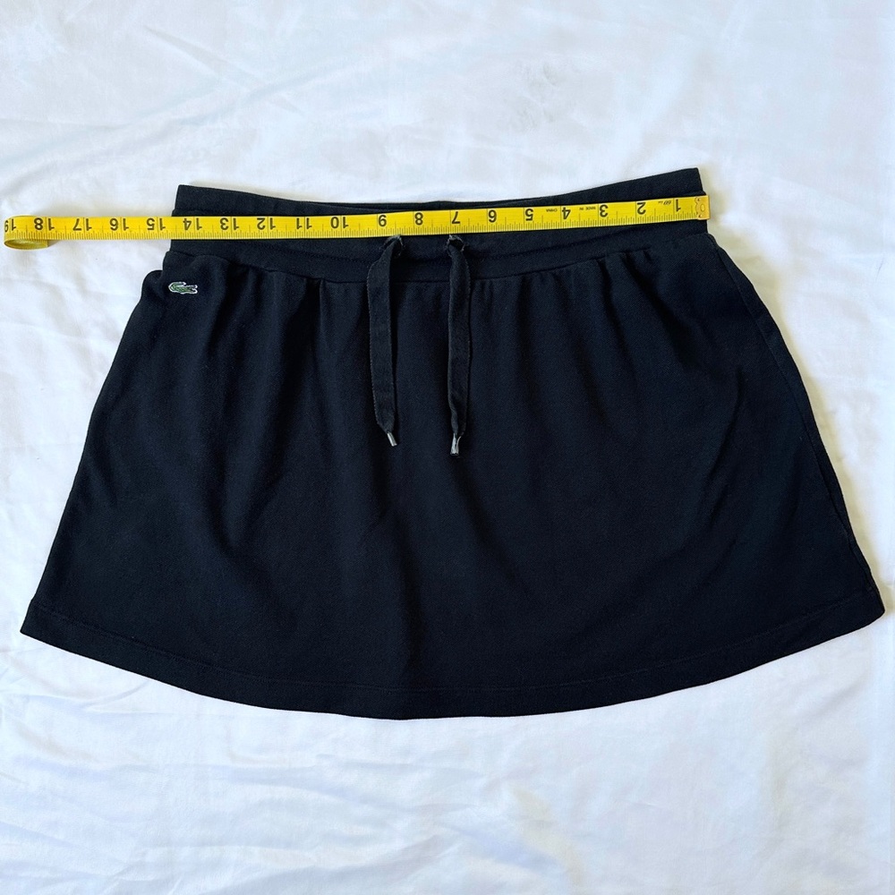 Vintage Y2K Lacoste Terry Mini Skirt - Black - 38 (S/M) - Picture 4 of 8